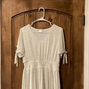 Siren lily black and white polka dot dress